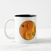 Chien de bois 1934 1994 Pompiers Leo zodiac Mug d' (Gauche)