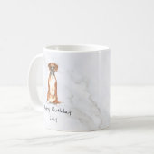 Chien de boîte Mug personnalisé (Devant gauche)