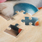 Chien de Border Collie de Pâques avec Puzzle de Œu (Côté)