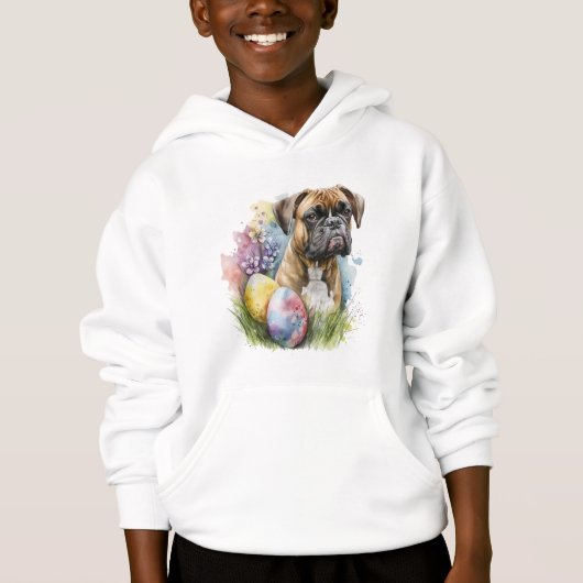 Chien de boxe joyeux Oeuf de Pâques, Bonne Boxe de (Devant)