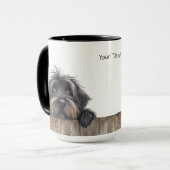 Chien de Briard Mug (Devant gauche)