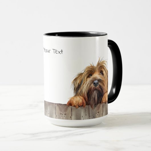 Chien de Briard Mug (Devant droit)