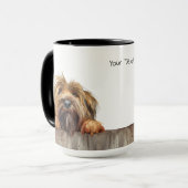Chien de Briard Mug (Devant gauche)
