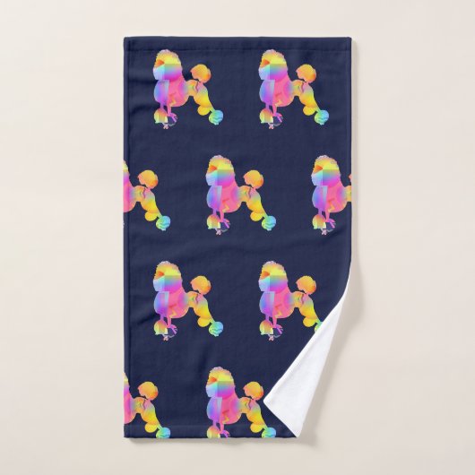 Chien de caniche luxueux (Serviette à main)