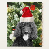 Chien de caniche sapin de Noël Snowman Red Santa C (Dos)