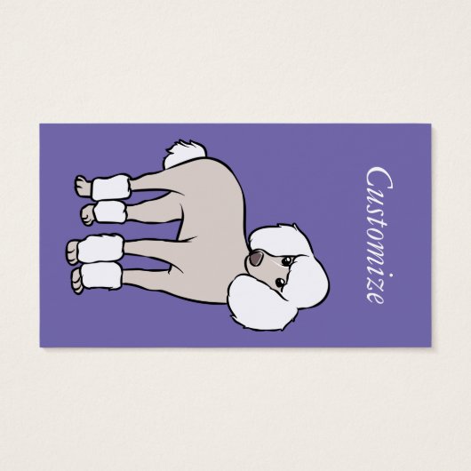 Chien de caniche standard Thunder_Cove (Dos)