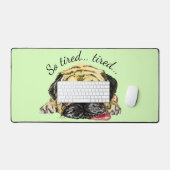 Chien de Carlin amusant avec du texte et des coule (Clavier et souris)