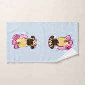 Chien de carlin de ballerine (Serviette à main)