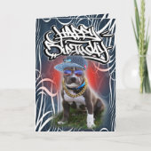 Chien de carte d'anniversaire (Devant)