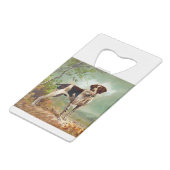 Chien de chasse avec oiseau dans la bouche (Dos Angle)