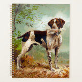 Chien de chasse avec oiseau dans la bouche (Devant)