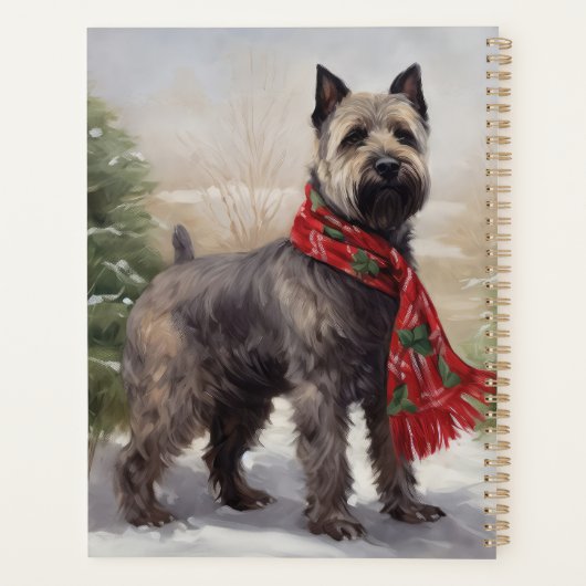 Chien de Chesapeake à Noël de neige (Dos)