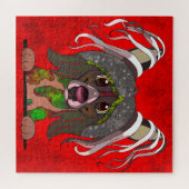 Chien de Chine arrêté face laid Jigsaw Puzzle (Horizontal)