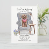 Chien de Cockapo Brown | Faire-part de déplacement (Debout devant)