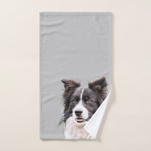 Chien de Collie (Serviette à main)