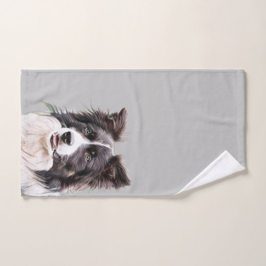 Chien de Collie (Serviette à main)