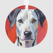 Chien de compagnie Dalmatien peinture (dos)