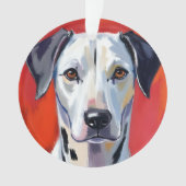 Chien de compagnie Dalmatien peinture (devant)