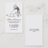 chien de compagnie et cartes de visite de l'amitié (Devant / Derrière)