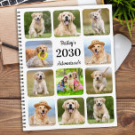 Chien de compagnie personnalisé moderne 11 Collage<br><div class="desc">Planificateur de calendrier personnalisé photo collage pour votre meilleur ami. Gardez tous vos rendez-vous chiens, que ce soit des visites vétérinaires, des dates de jeu de chiots, le toilettage de chiens ou l'entraînement organisé, chaque animal mérite un plan photo personnalisé ! Notre planificateur photo chien a 11 photos à personnaliser,...</div>