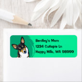 Chien de Corgi Étiquettes de adresse (En situation)