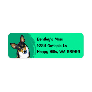 Chien de Corgi Étiquettes de adresse
