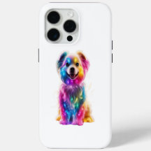 Chien de couleur mignon
