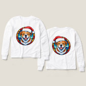 Chien de dessin animé de Noël festif (Motif Recto et Verso)