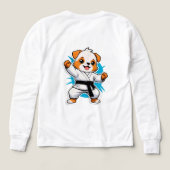 Chien de dessin animé joyeux en gi de karaté (Motif verso)