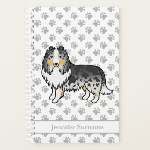 Chien de dessin animé Shetland Sheepdog Blue Merle