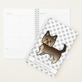 Chien de dessin animé Yorkshire Terrier au chocola (Devant avec enveloppe)