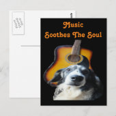 Chien de guitare de carte postale (Devant / Derrière)