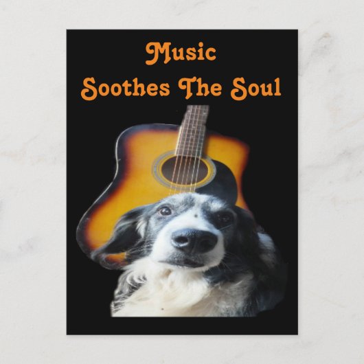 Chien de guitare de carte postale (Devant)
