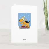 Chien de Kawaii Airedale Terrier sur la carte de (Dos)