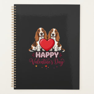 Chien de la Saint-Valentin Basset Hound Floral