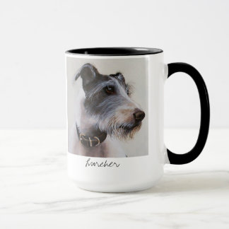 Chien de Lurcher dans la tasse pour aquarelle