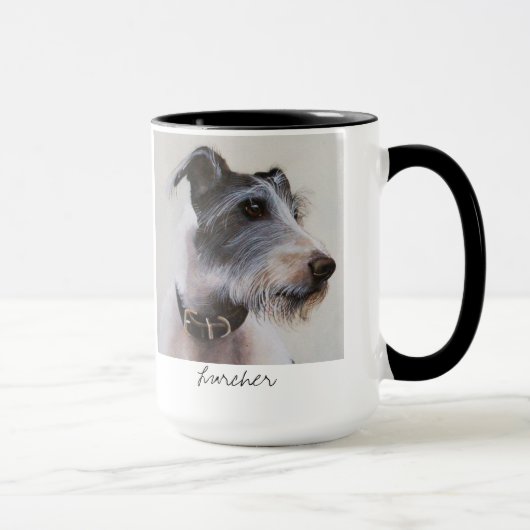 Chien de Lurcher dans la tasse pour aquarelle (Droite)