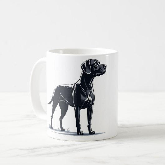 Chien de mode amant mug (Devant gauche)