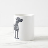 Chien de mode amant mug (Centre)