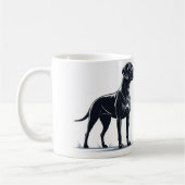 Chien de mode amant mug (Gauche)