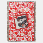 Chien de Montagne bernois Coeur Jeter couverture (devant Vertical)