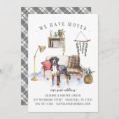 Chien de montagne bernois | Faire-part de déplacem (Devant / Derrière)