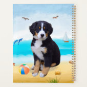 Chien de montagne bernois sur la plage (Dos)