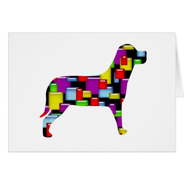 chien de mosaïque (Devant horizontal)