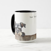 Chien de Mug Schnauzer Miniature (Devant gauche)