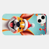 Chien de Noël de style cartoon (Verso Horizontal)