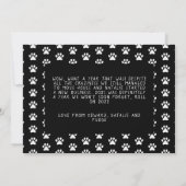 Chien de Noël drôle ruff année dans la carte d'exa (Dos)