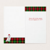 Chien de Noël Eskimo américain avec Jeu de Vacance (Inside Unfolded)