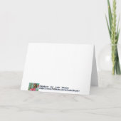 Chien de Noël espéré dans la carte des oreilles de (Dos)