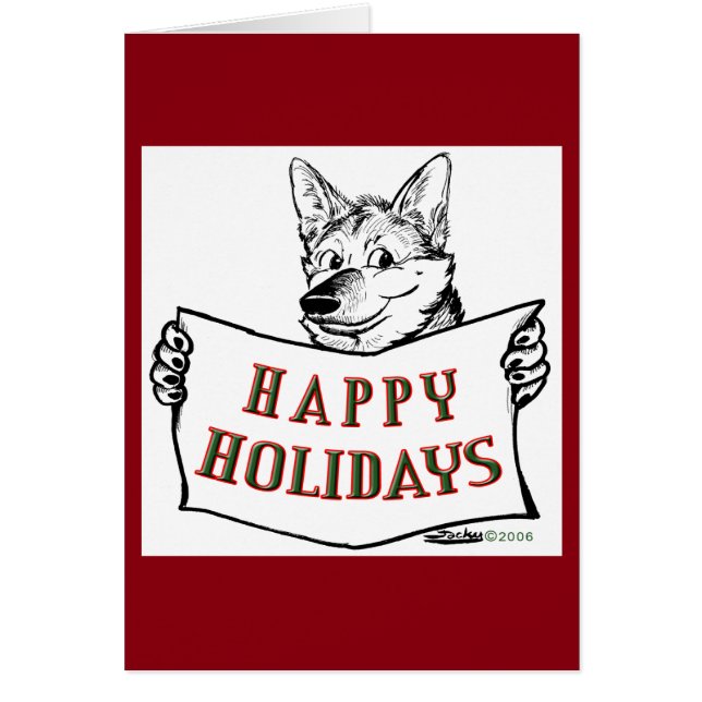 Chien de Noël : Joyeuses fêtes ! (Devant)